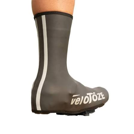 VELOTOZE HIGH-TOP NEOPRENE Shoe Covers, Black/White