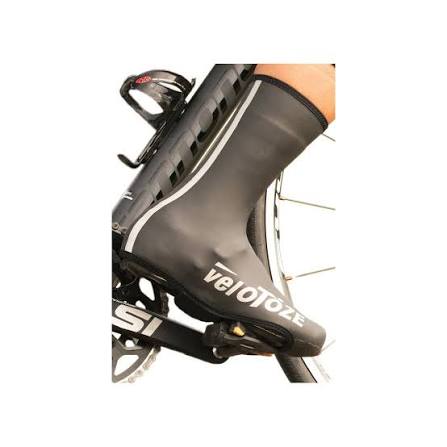 VELOTOZE HIGH-TOP NEOPRENE Shoe Covers, Black/White