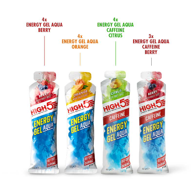 HIGH5 ENERGY GEL Aqua Pack (15x 66g) Mix Flavors