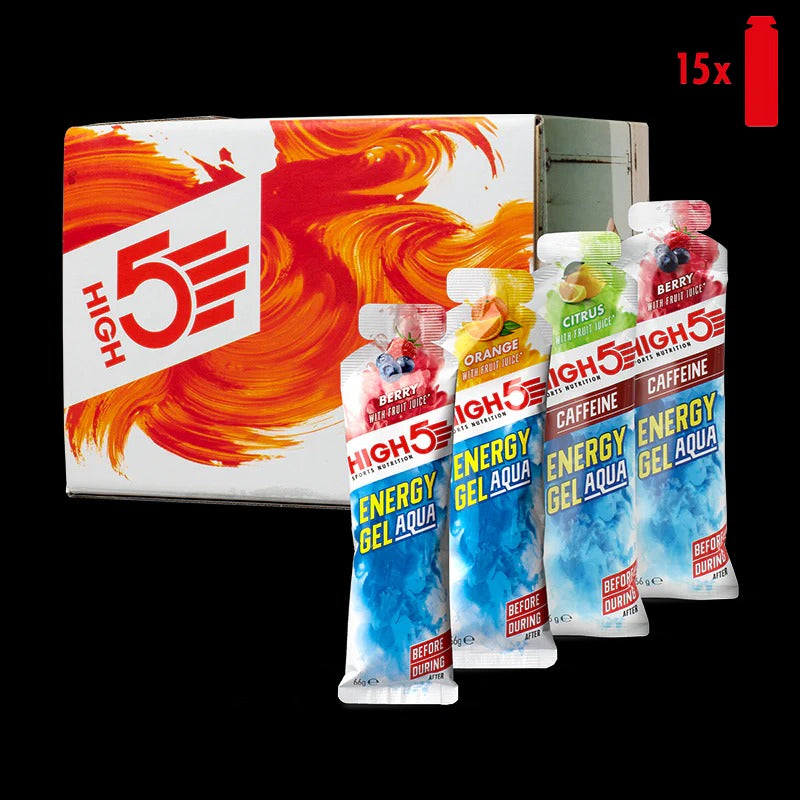HIGH5 ENERGY GEL Aqua Pack (15x 66g) Mix Flavors