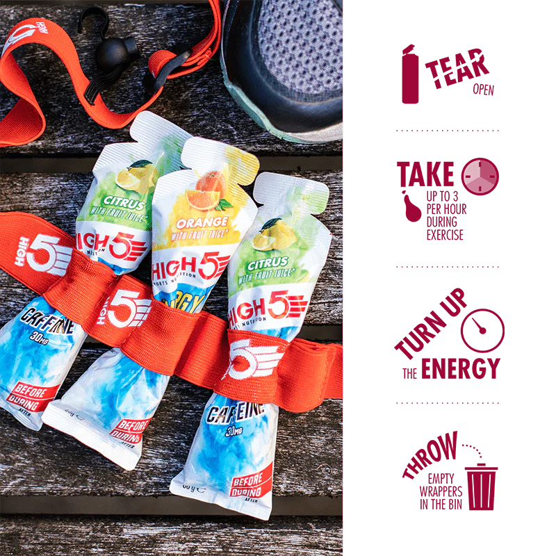 HIGH5 ENERGY GEL Aqua Pack (15x 66g) Mix Flavors