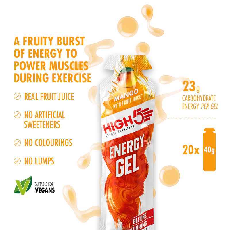 HIGH5 ENERGY GEL Pack (20x23g) Mix Flavors