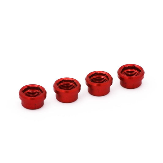 RENNEN Regular Chainring Nuts (x4) Red