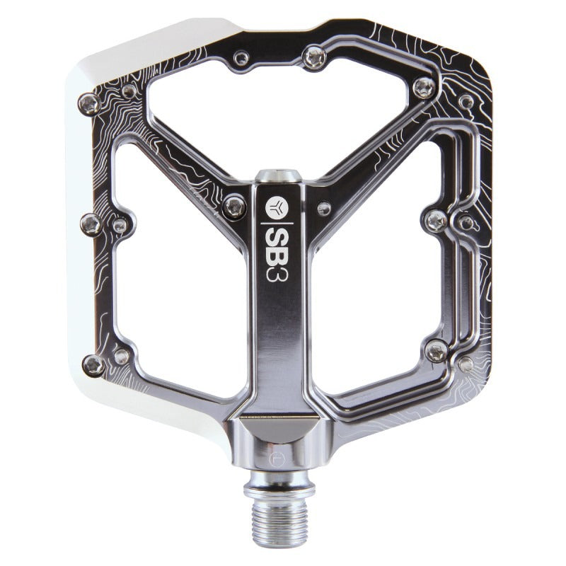 SB3 SPECTRUM Silver flat pedals