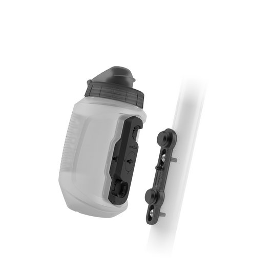 FIDLOCK TWIST UNI BASE Bottle and Bottle Cage Kit 550 ml Transparent