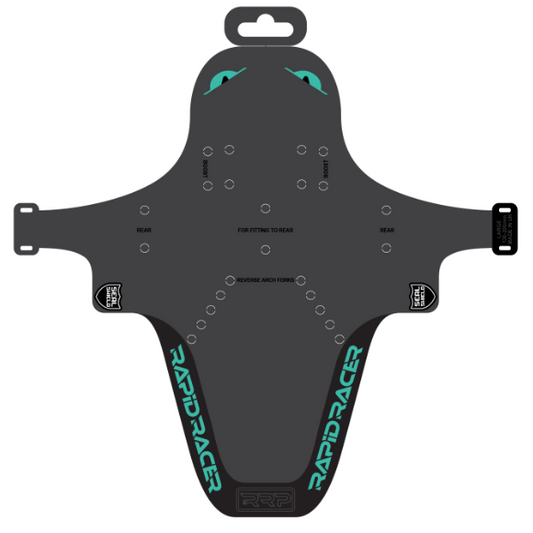 RRP EnduroGuard Standard mudguard (forks 80 to 120mm) Black/Turquoise