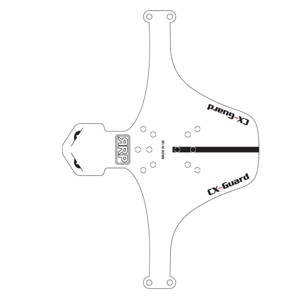 Front mudguard RRP CX GUARD White