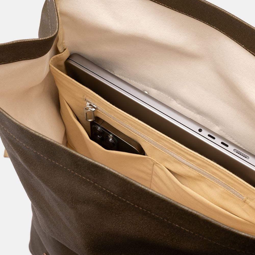 Backpack BROOKS PICKWICK COTTON CANVAS 26L Brown