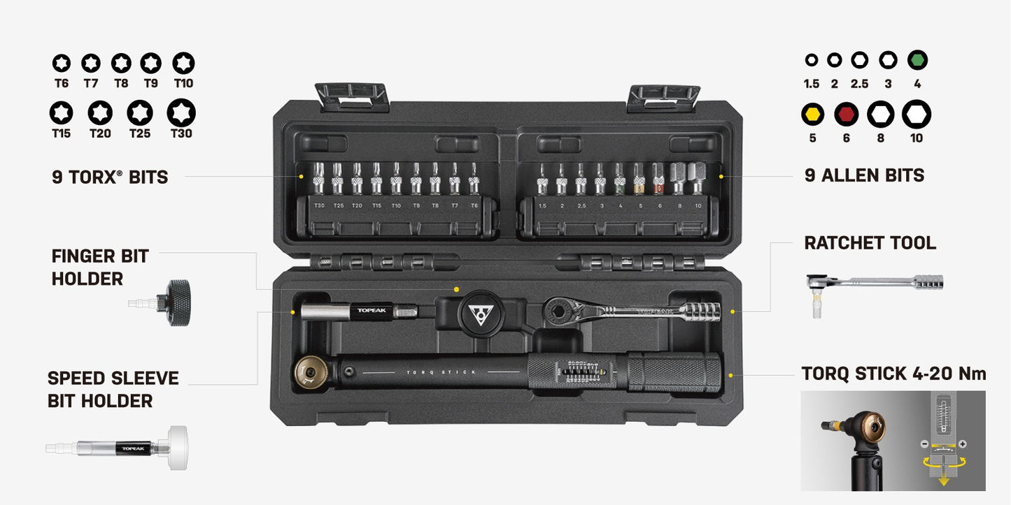 Torq torque wrench TOPEAK STICK PRO (4-20 Nm)