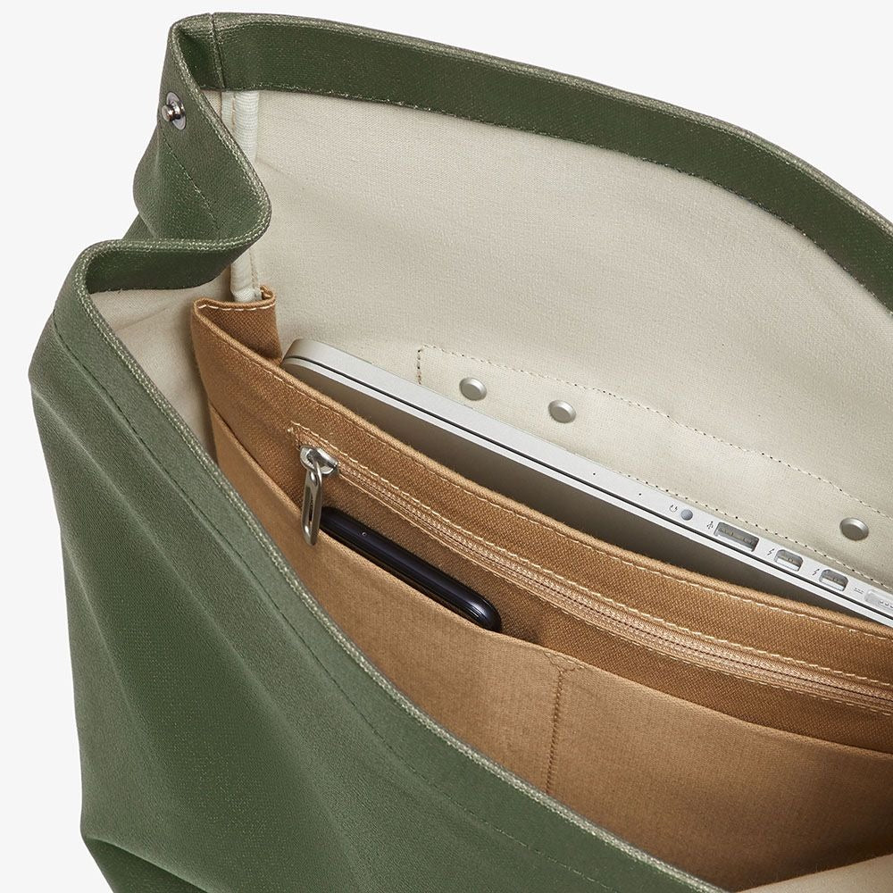 Backpack BROOKS PICKWICK COTTON CANVAS 12L Green