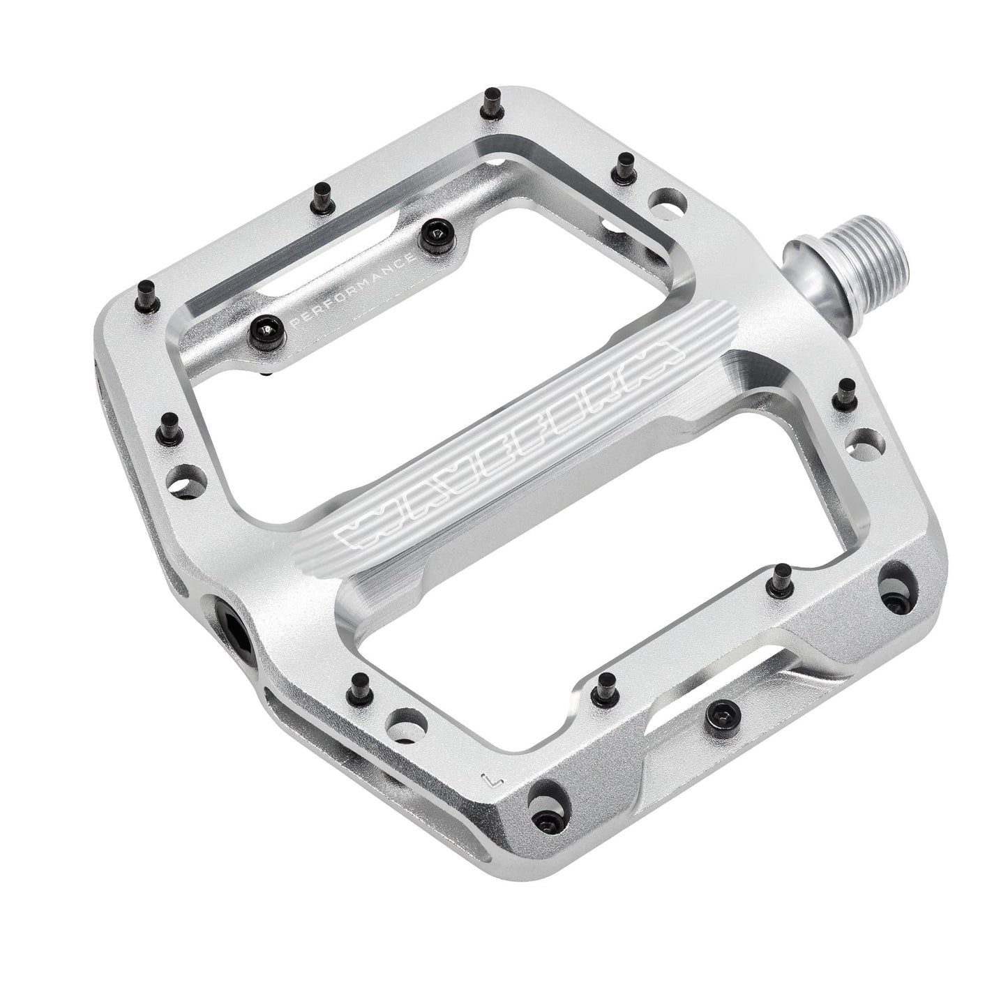 WOLF TOOTH WAVEFORM PERFORMANCE Flat Pedals, Silver