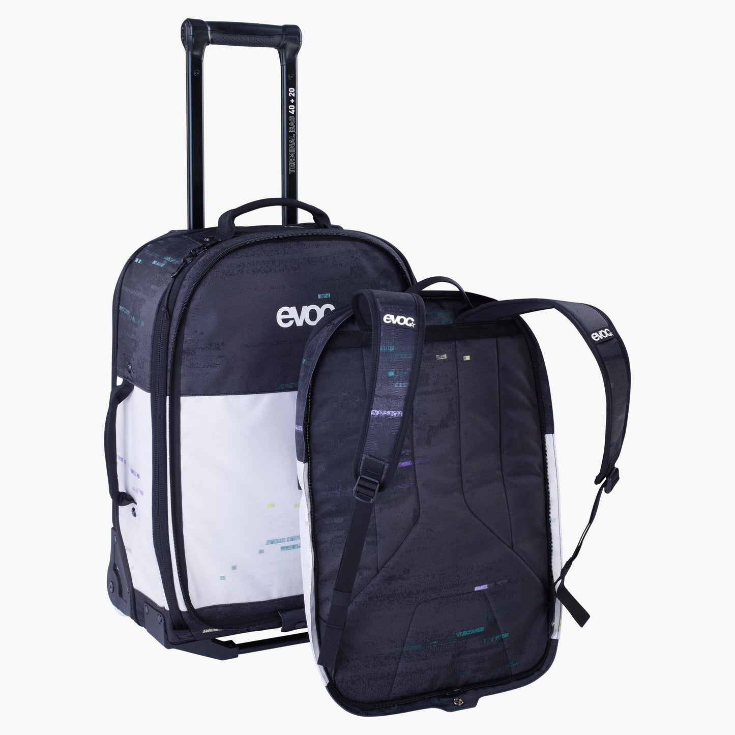 EVOC Trolley suitcase 40L +20L Black/white
