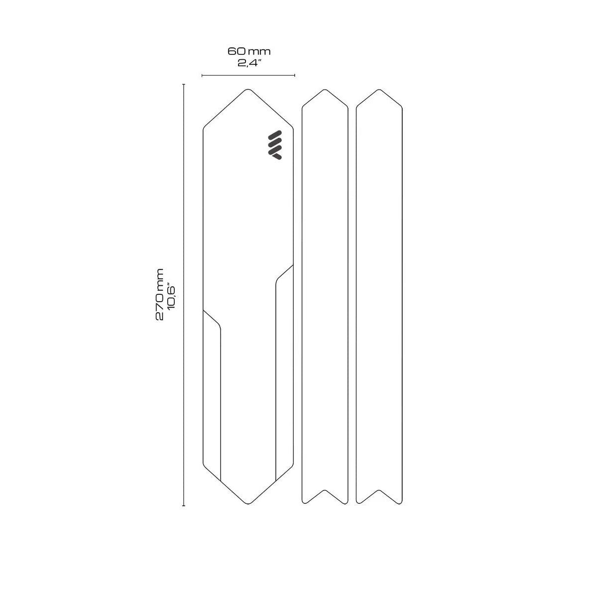 Adhesive protection for ALL MOUNTAIN STYLE Bases/Haubans Black