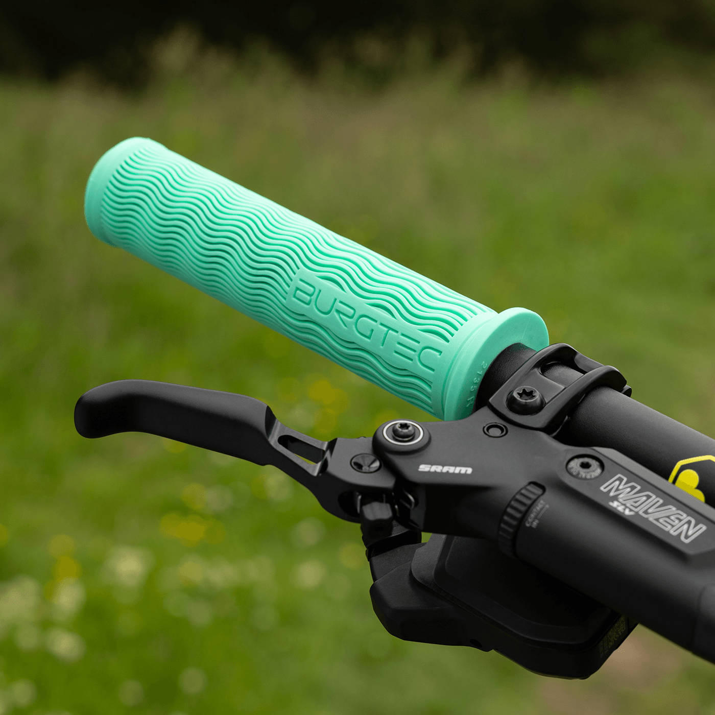 BURGTEC THE BARTENDER PRO VERO SANDLER SIGNATURE Lock-On Grips Turquoise