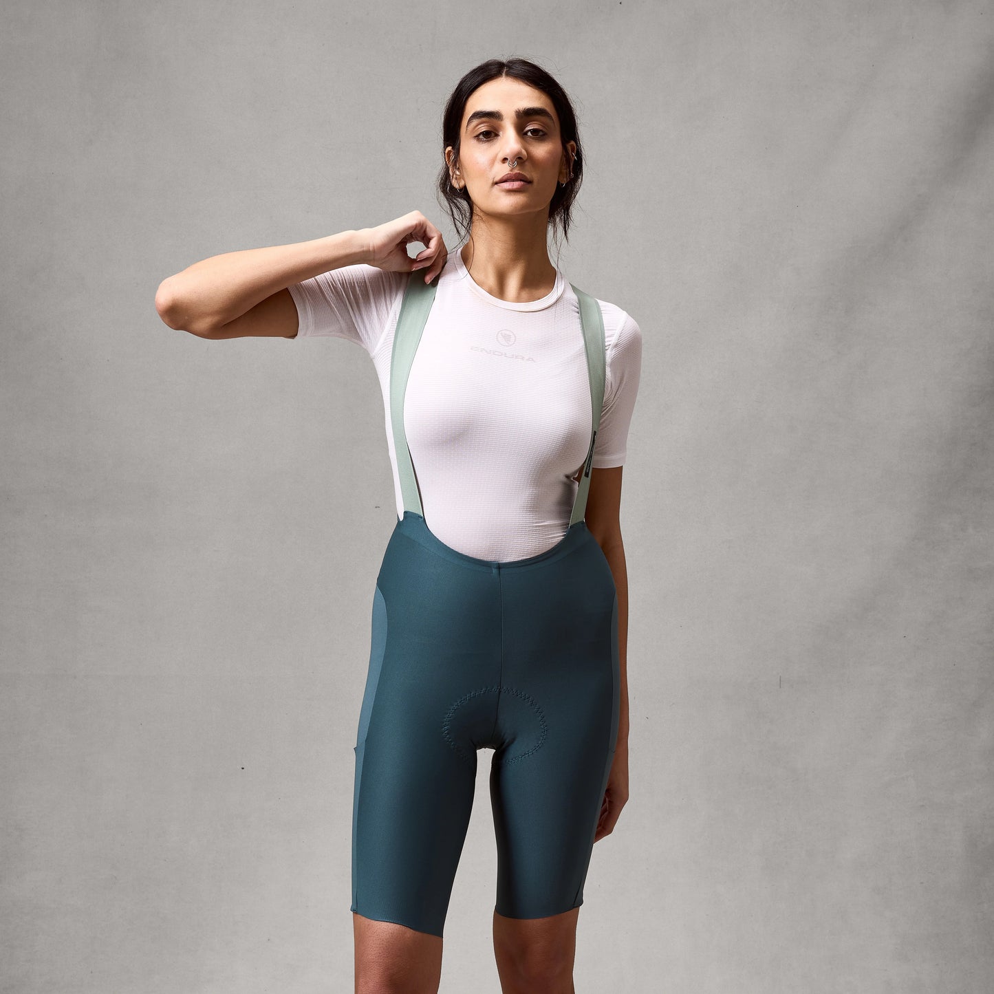 ENDURA ALLTRACK RIDE Women's Teal Bib Shorts