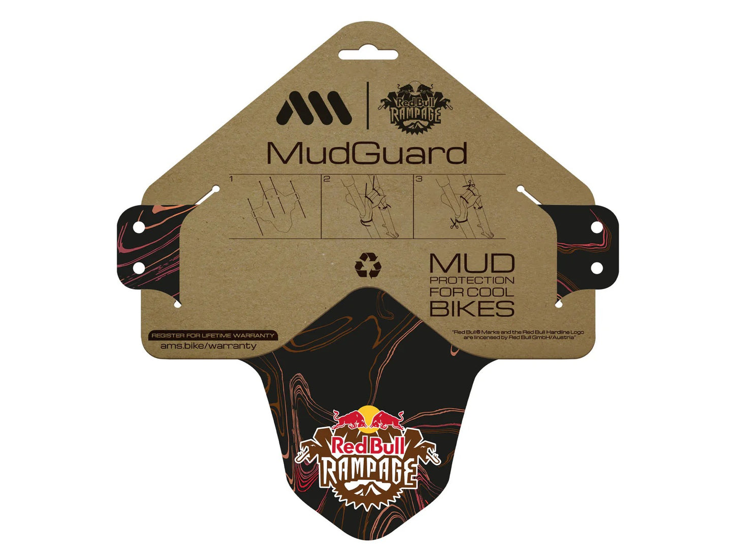 ALL MOUNTAIN STYLE Mudguard Red Bull Rampage Ridgeline Brown