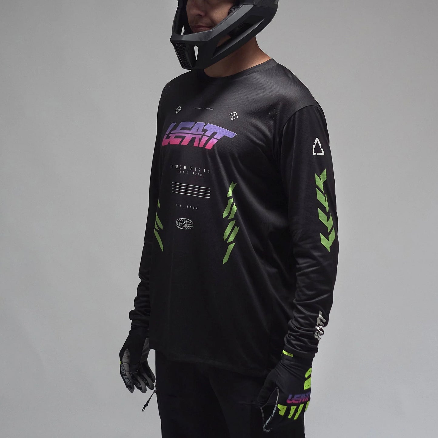 LEATT MTB GRAVITY 4.0 Long Sleeve Jersey Black/Purple