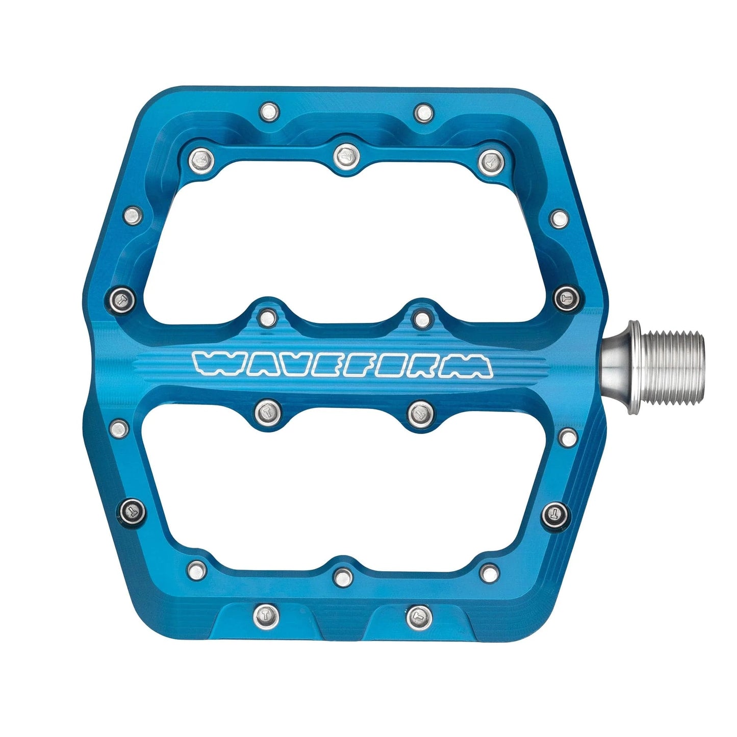 WOLF TOOTH WAVEFORM Large Flat Pedals, Blue