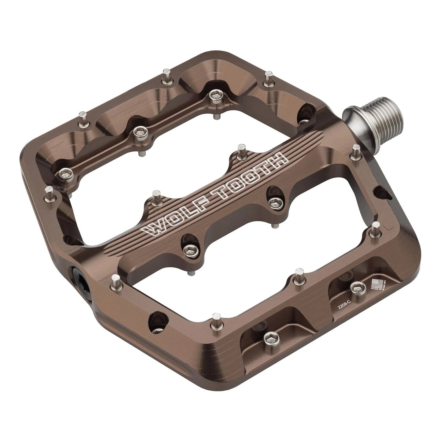 WOLF TOOTH WAVEFORM Large Espresso Flat Pedals