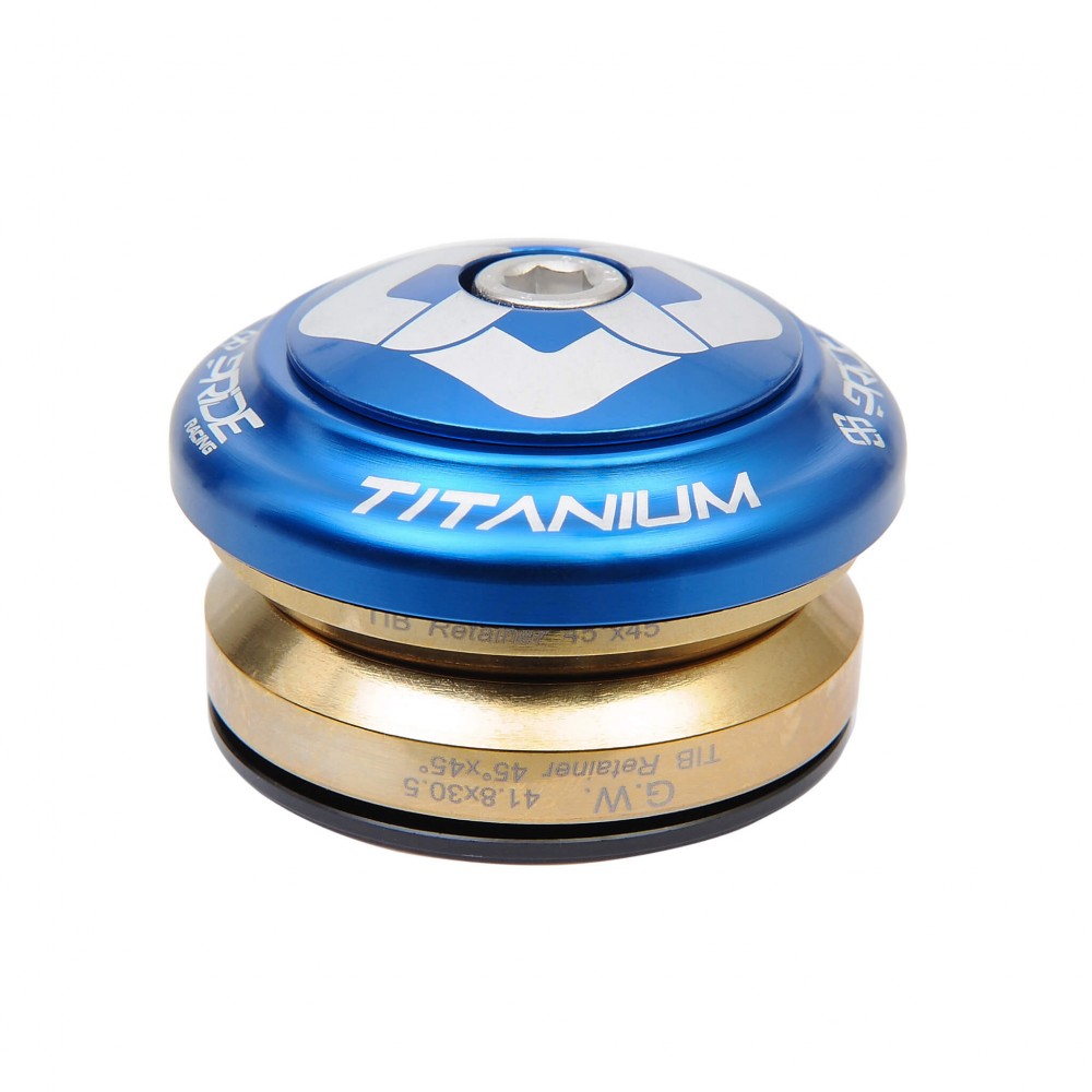 PRIDE Ti45 Titanium iIS42 1"1/8 Integrated Headset Blue