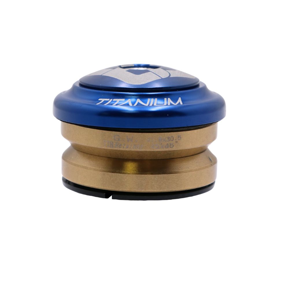 PRIDE Ti45 Titanium iIS42 1"1/8 Integrated Headset Blue