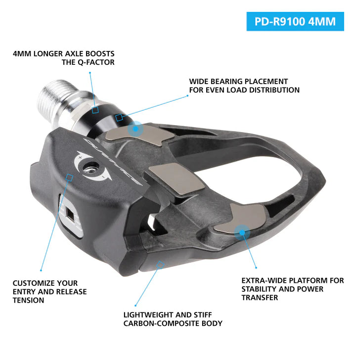 SHIMANO DURA ACE R9100 + 4 mm pedals