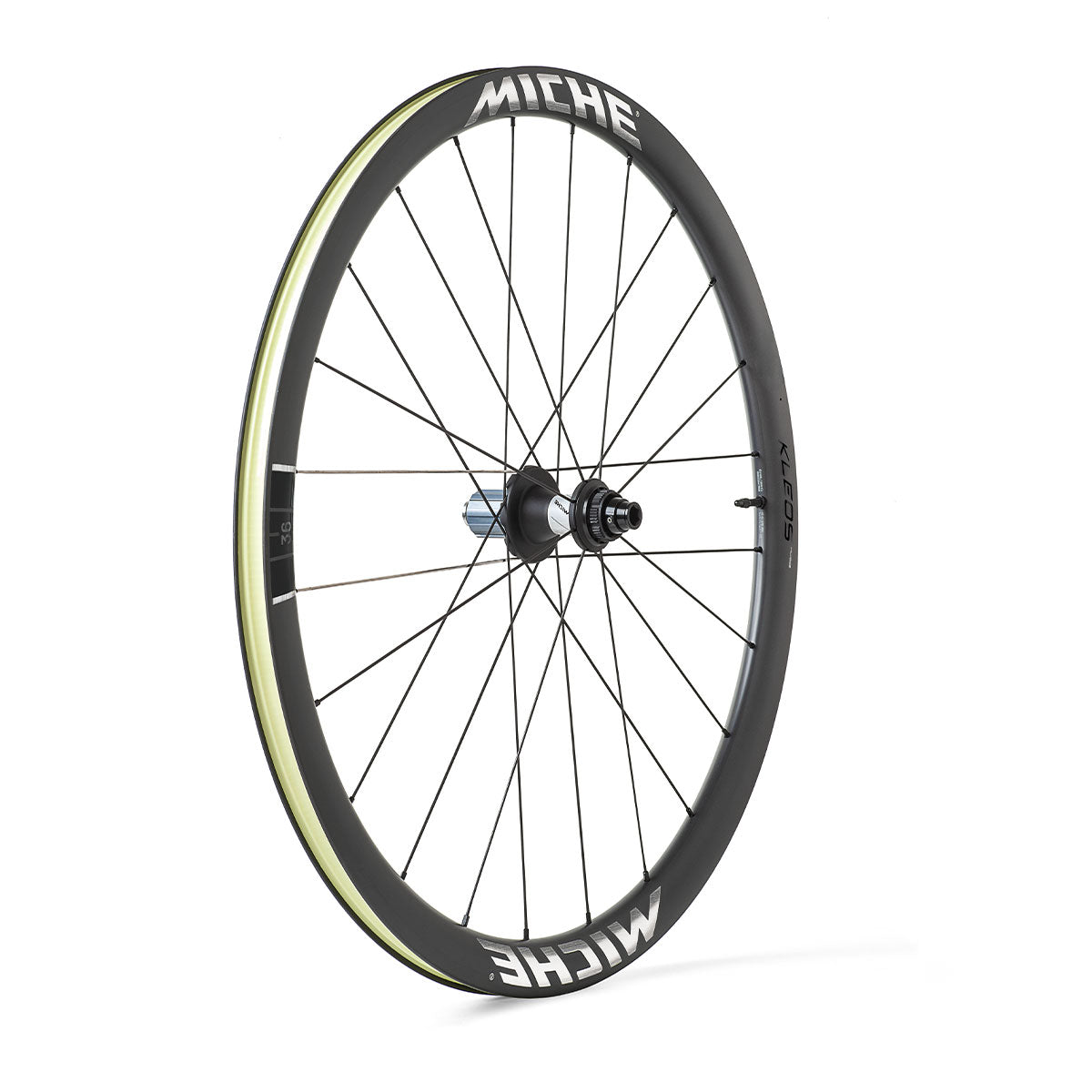 Pair of MICHE KLEOS RD DX36 Tubeless Ready (Center Lock) Team Edition wheels