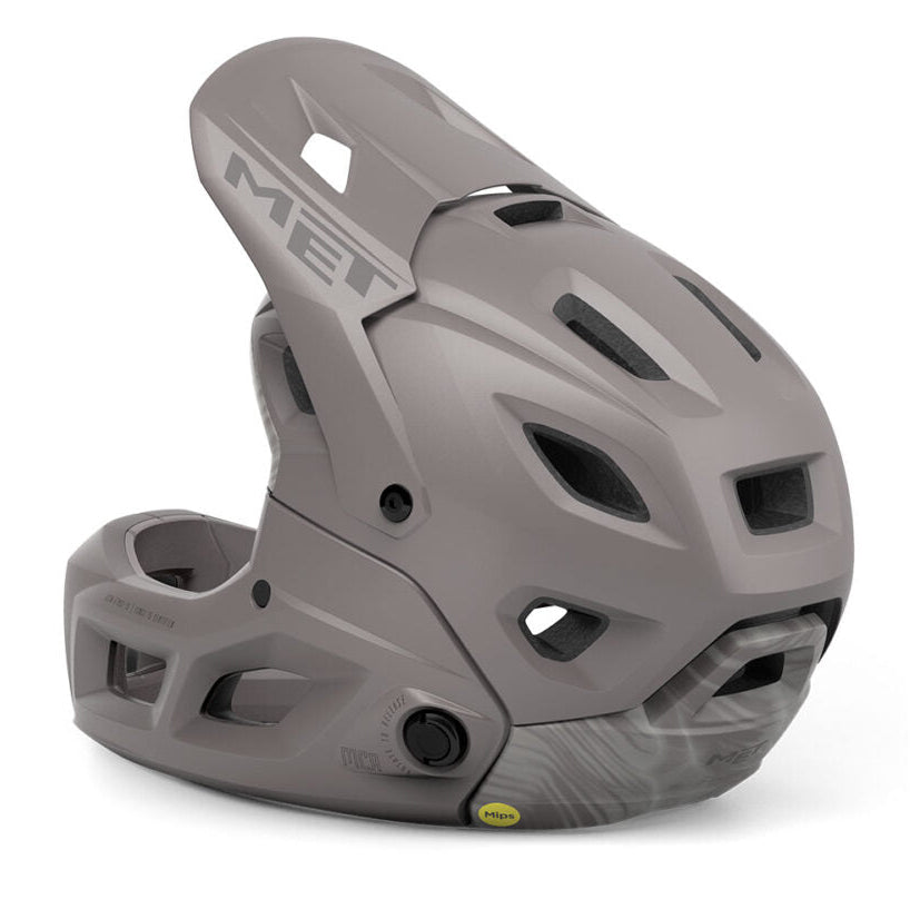 MTB Helmet MET PARACHUTE MCR MIPS Beige