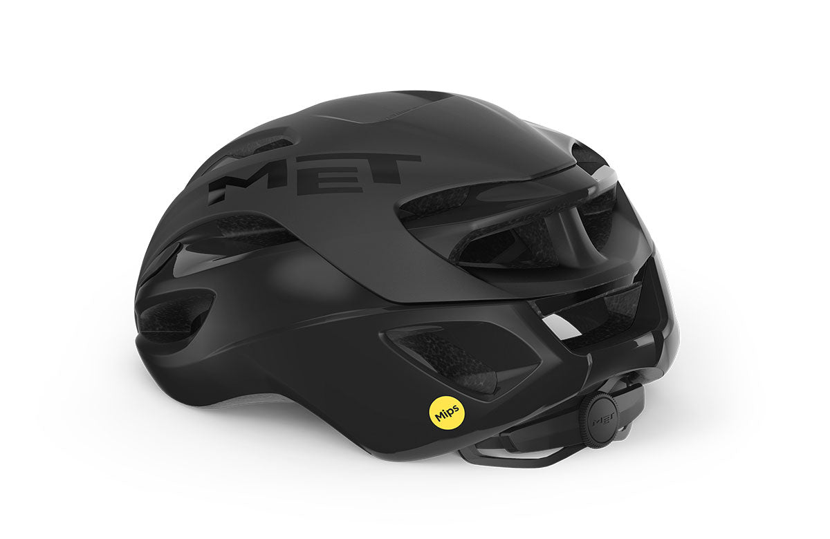 MET RIVALE MIPS Road Helmet Black Mat Glossy