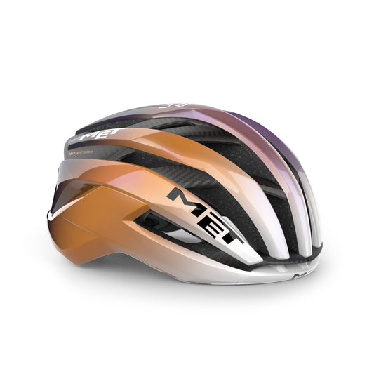 MET TRENTA 3K CARBON UAE TEAM ADQ 2026 Violet/Orange Helmet