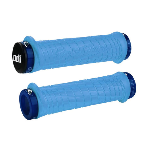 Grips ODI TROY LEE DESIGNS Lock-On 130 mm Blue