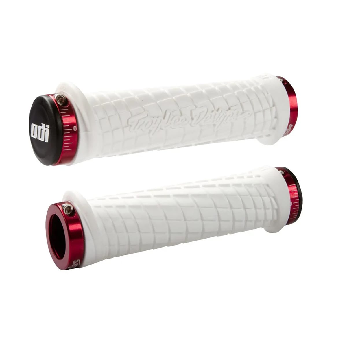 Grips ODI TROY LEE DESIGNS Lock-On 130 mm White