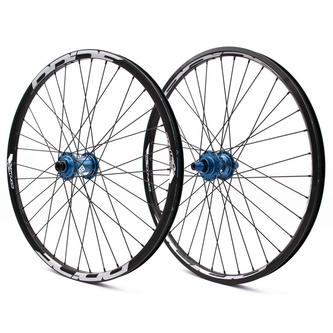 PRIDE 24" (507mm) Control V1 V-Brake/Disc Wheel Set 20/10mm Axles Blue