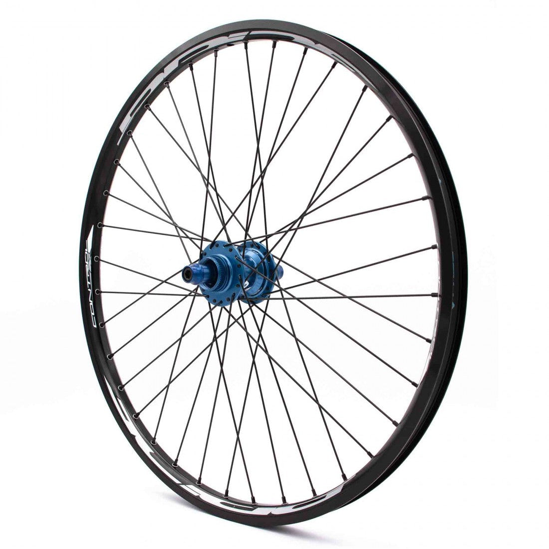 PRIDE 24" (507mm) Control V1 V-Brake/Disc Wheel Set 20/10mm Axles Blue