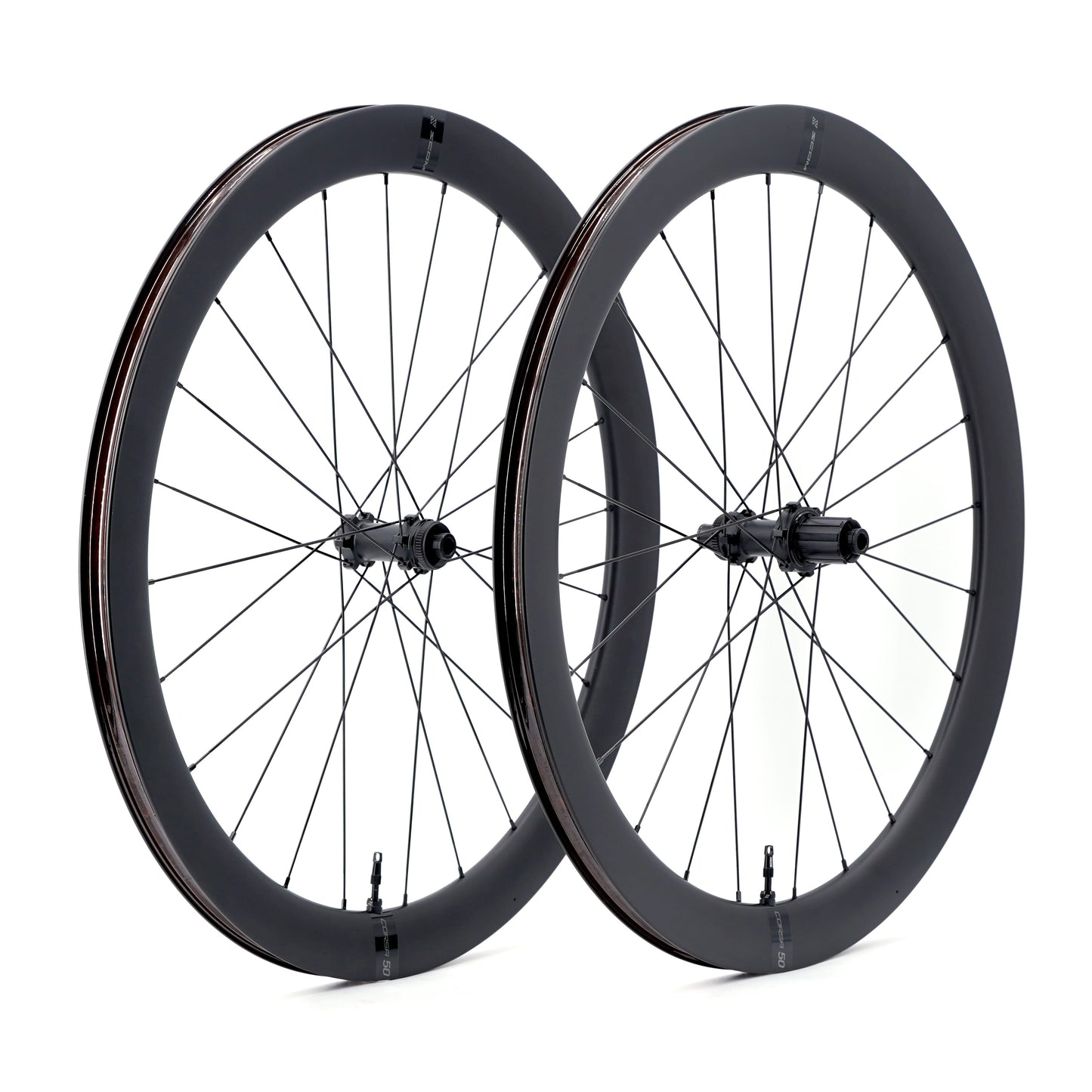 Pair of SCOM CORSA 50 Tubeless Ready Wheels (Center Lock)