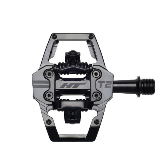 HT COMPONENTS T2 Black Stealth pedals