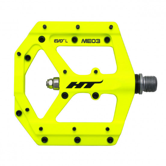 HT COMPONENTS EVO+ MAG ME03 Yellow flat pedals