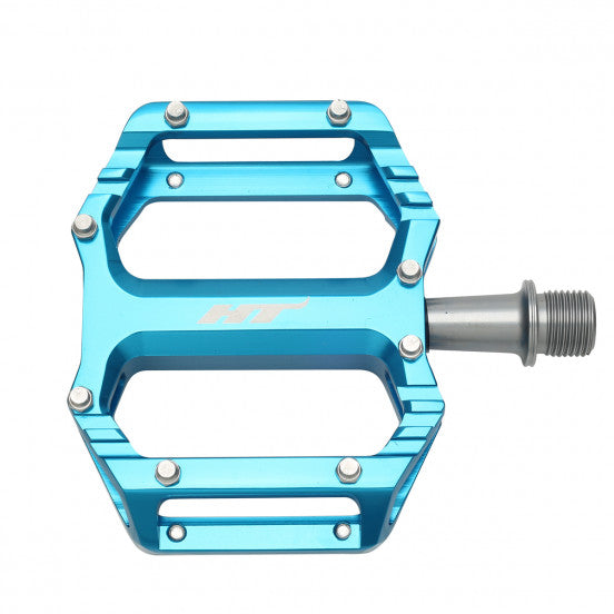 HT COMPONENTS AR09 Blue Flat Pedals