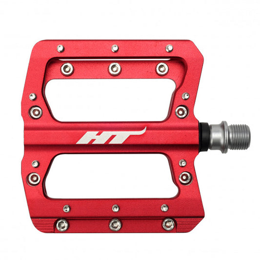 HT COMPONENTS NANO AN14A Red flat pedals