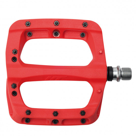 HT COMPONENTS NANO-P Flat Pedals PA03A Red