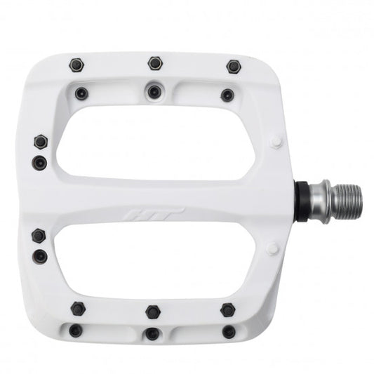 HT COMPONENTS NANO-P Flat Pedals PA03A White