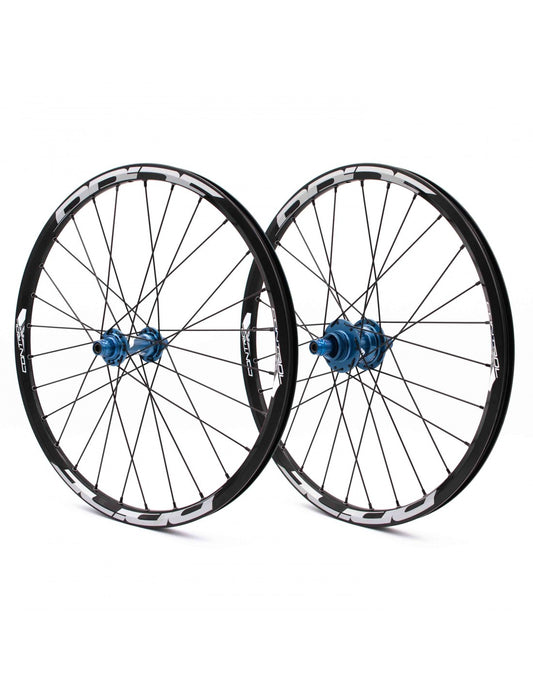 PRIDE 20" (451mm) Control V1 Disc Axes 10/10mm Blue Wheel Pair
