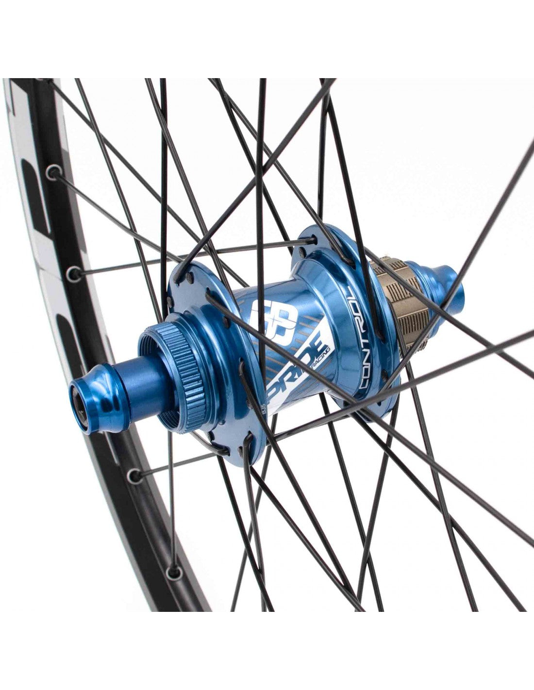 PRIDE 20" (451mm) Control V1 Disc Axes 10/10mm Blue Wheel Pair