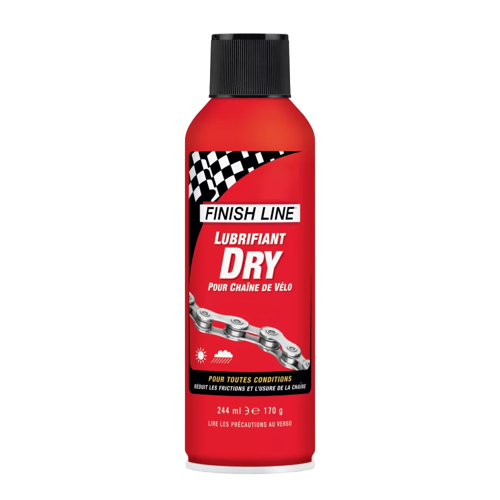 FINISH LINE DRY LUBE Teflon Chain Lubricant - All Conditions – Aerosol (244ml)