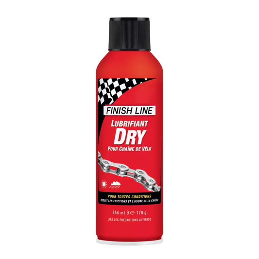 FINISH LINE DRY LUBE Teflon Chain Lubricant - All Conditions – Aerosol (244ml)