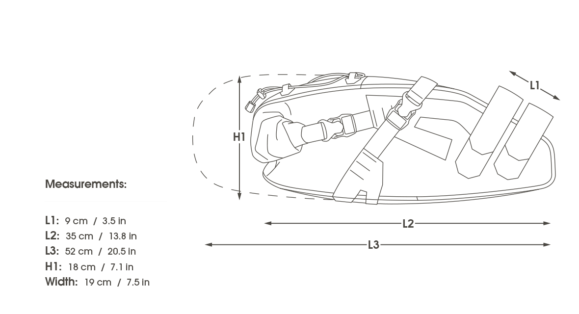 APIDURA EXPEDITION SADDLE PACK 17 L Black