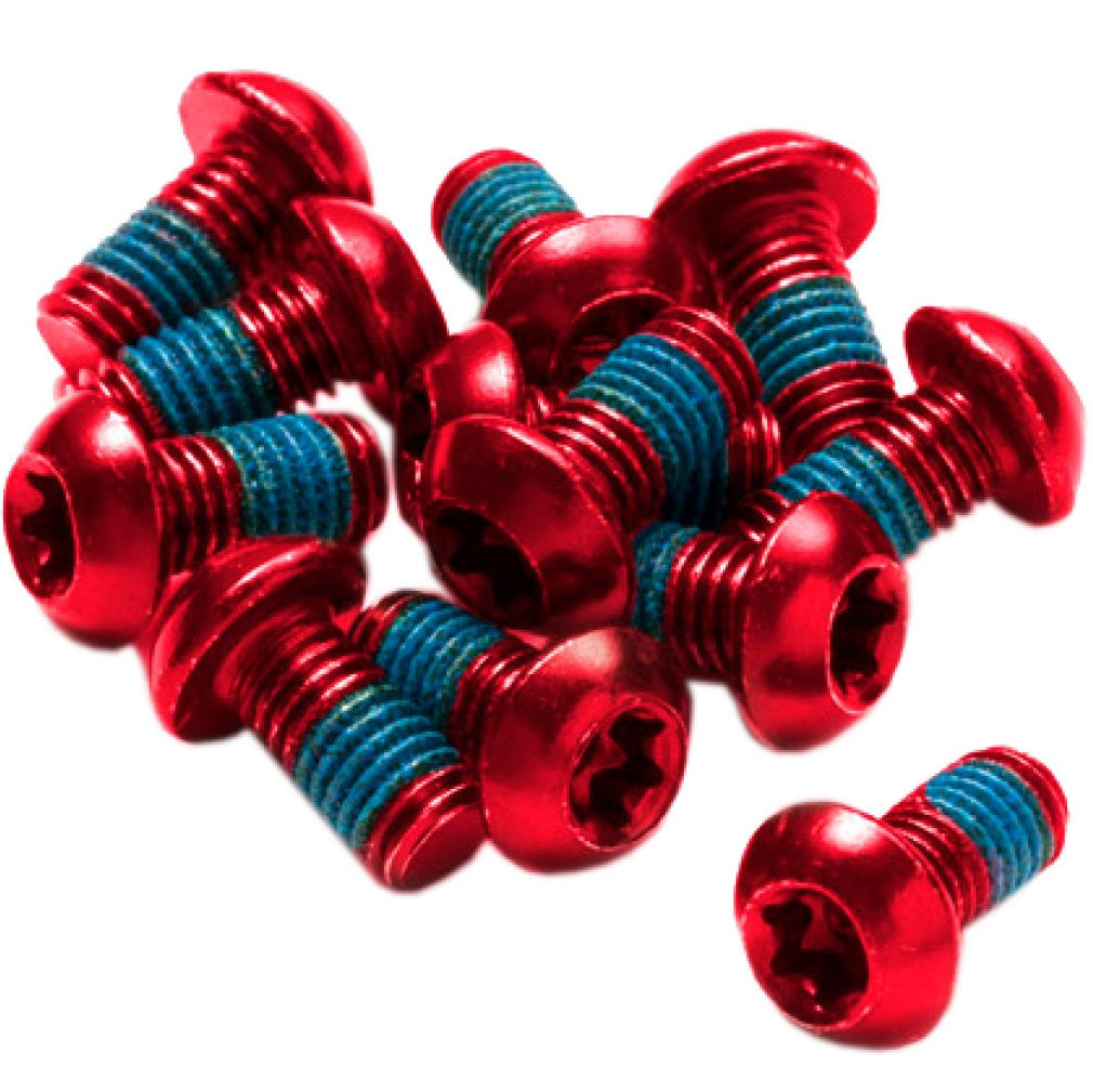 REVERSE COMPONENTS 12-Piece Wheel Bolt Kit, Red Anodized