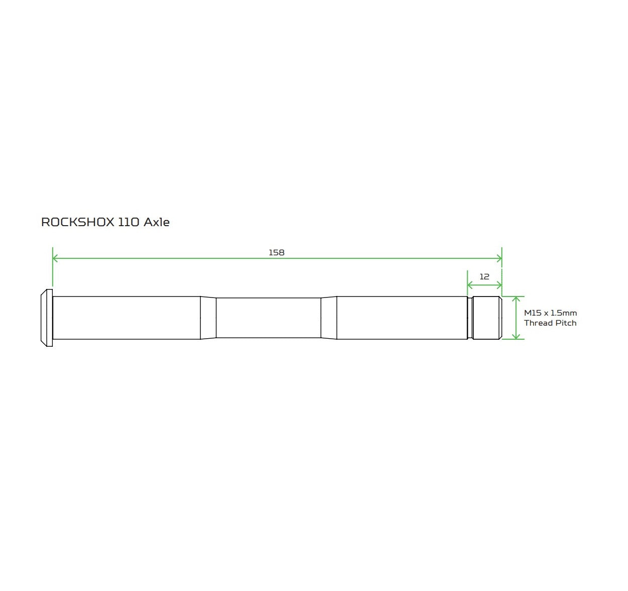 HOPE front axle for ROCKSHOX Pike/Lyric/Zeb Orange forks