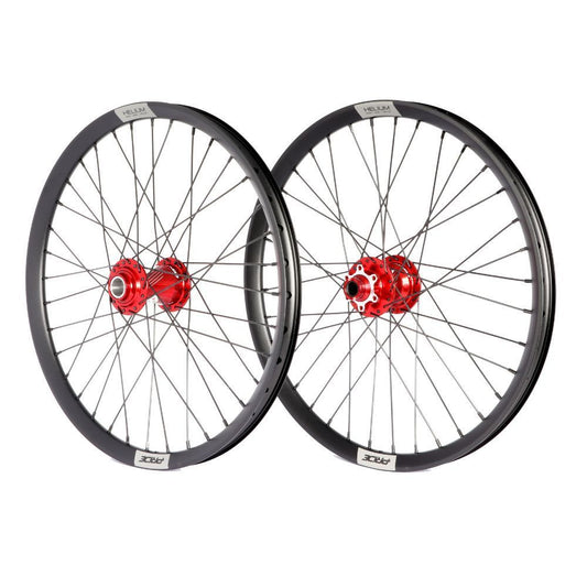 PIRDE 20" (406mm) Control V1 Helium M24 20/10mm Axles Red Wheelset