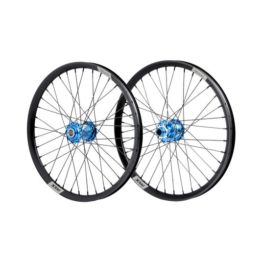 PRIDE 20" (406mm) Control V2 Disc Helium M24 15/20mm Axle Wheelset Blue
